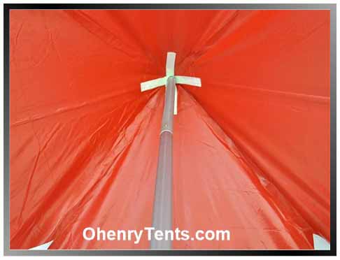 party tent side pole fitting